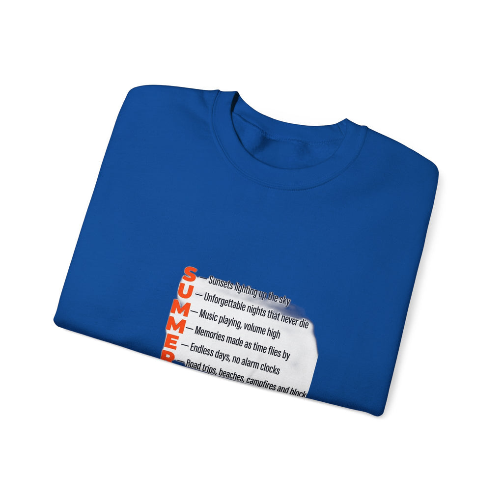 SUMMER Acrostic Poem - Teen Summer Vibes - Sweatshirt