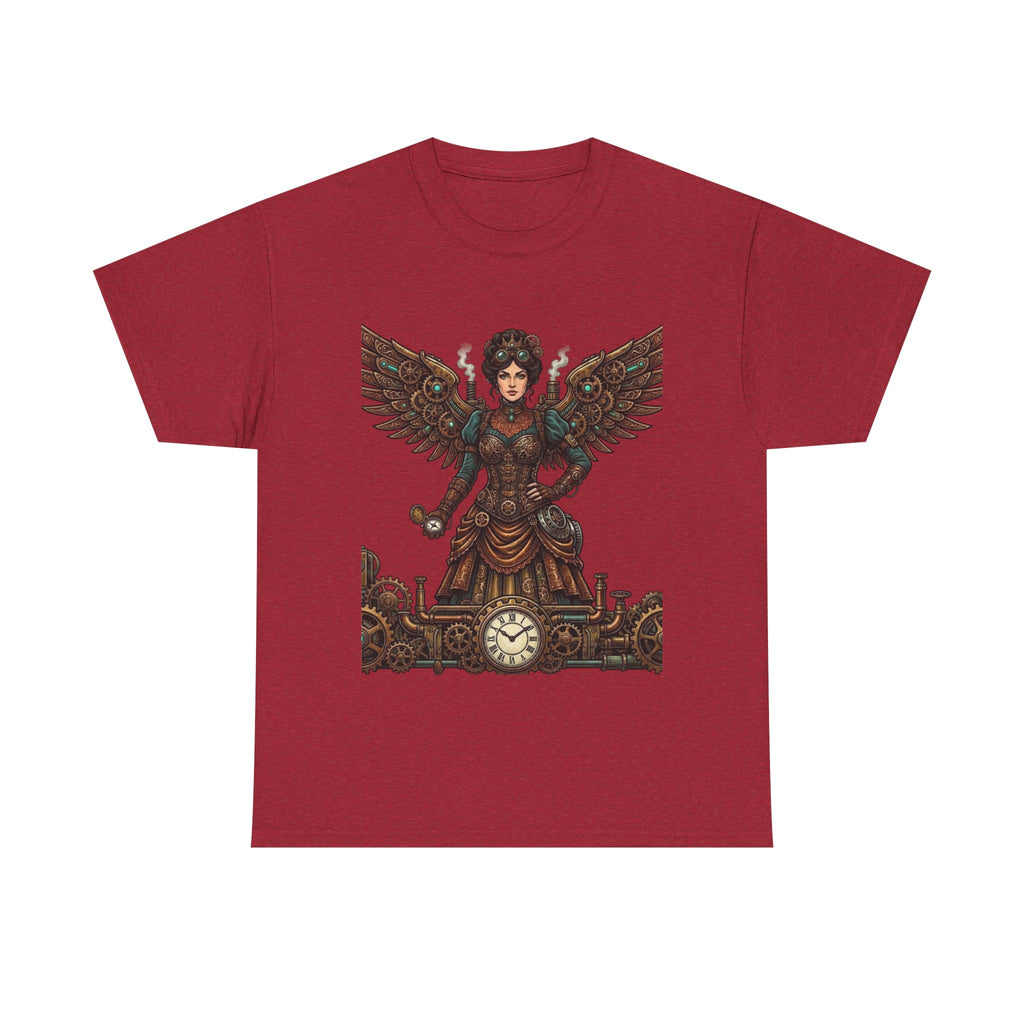 Steampunk Mother - Clockwork Wings Graphic Tee - Gear Cog Design