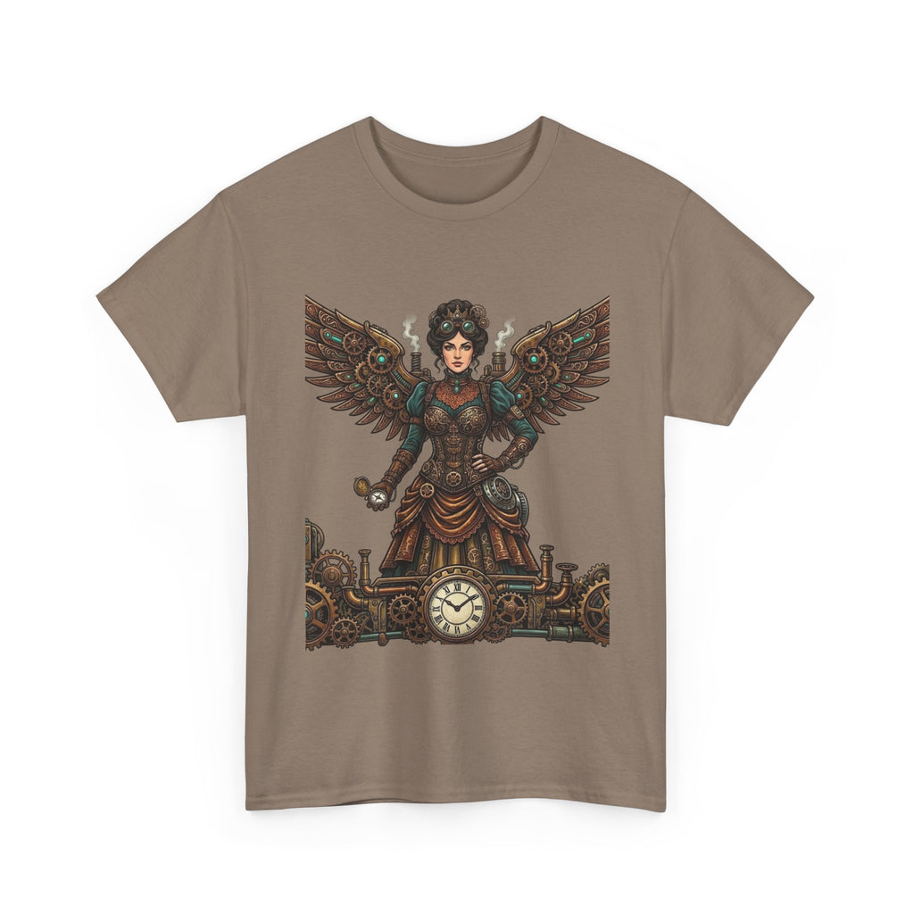 Steampunk Mother - Clockwork Wings Graphic Tee - Gear Cog Design