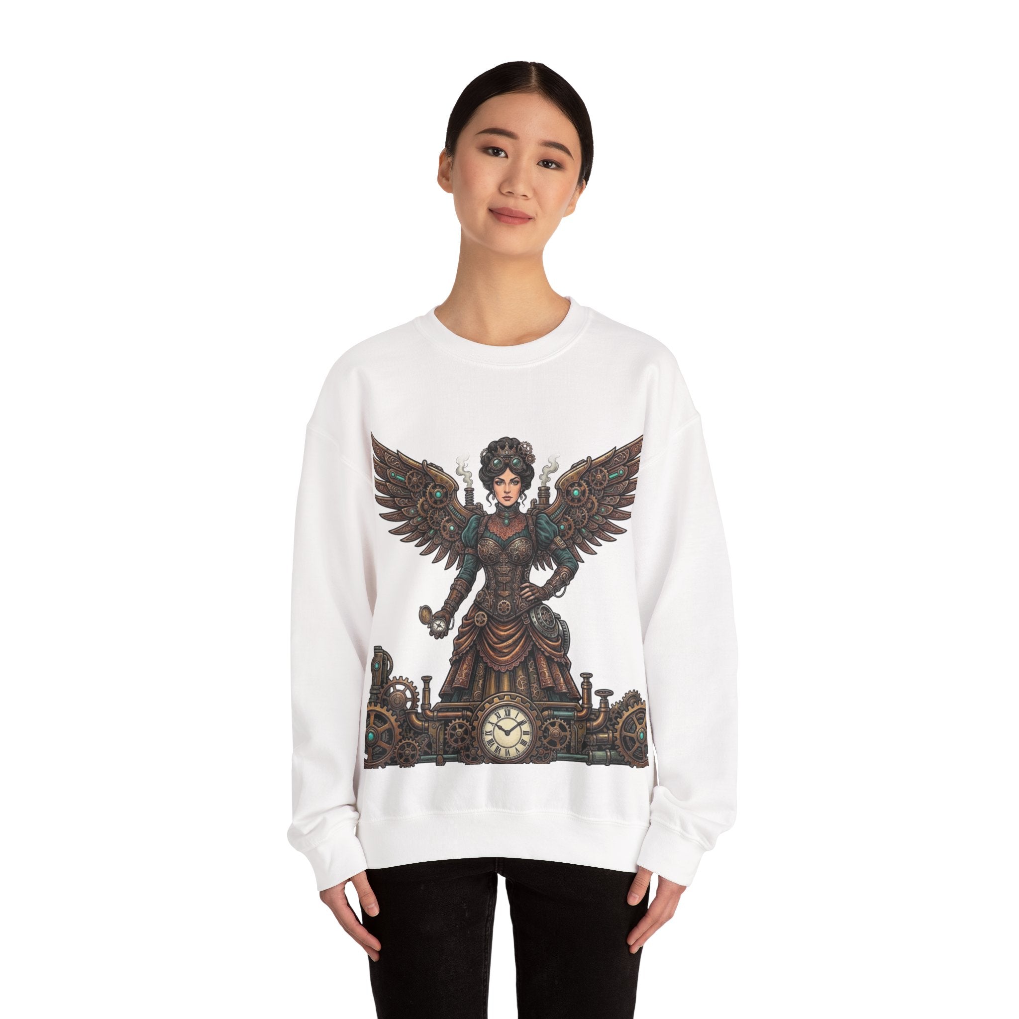 Steampunk Mother - Clockwork Wings Crewneck Sweatshirt