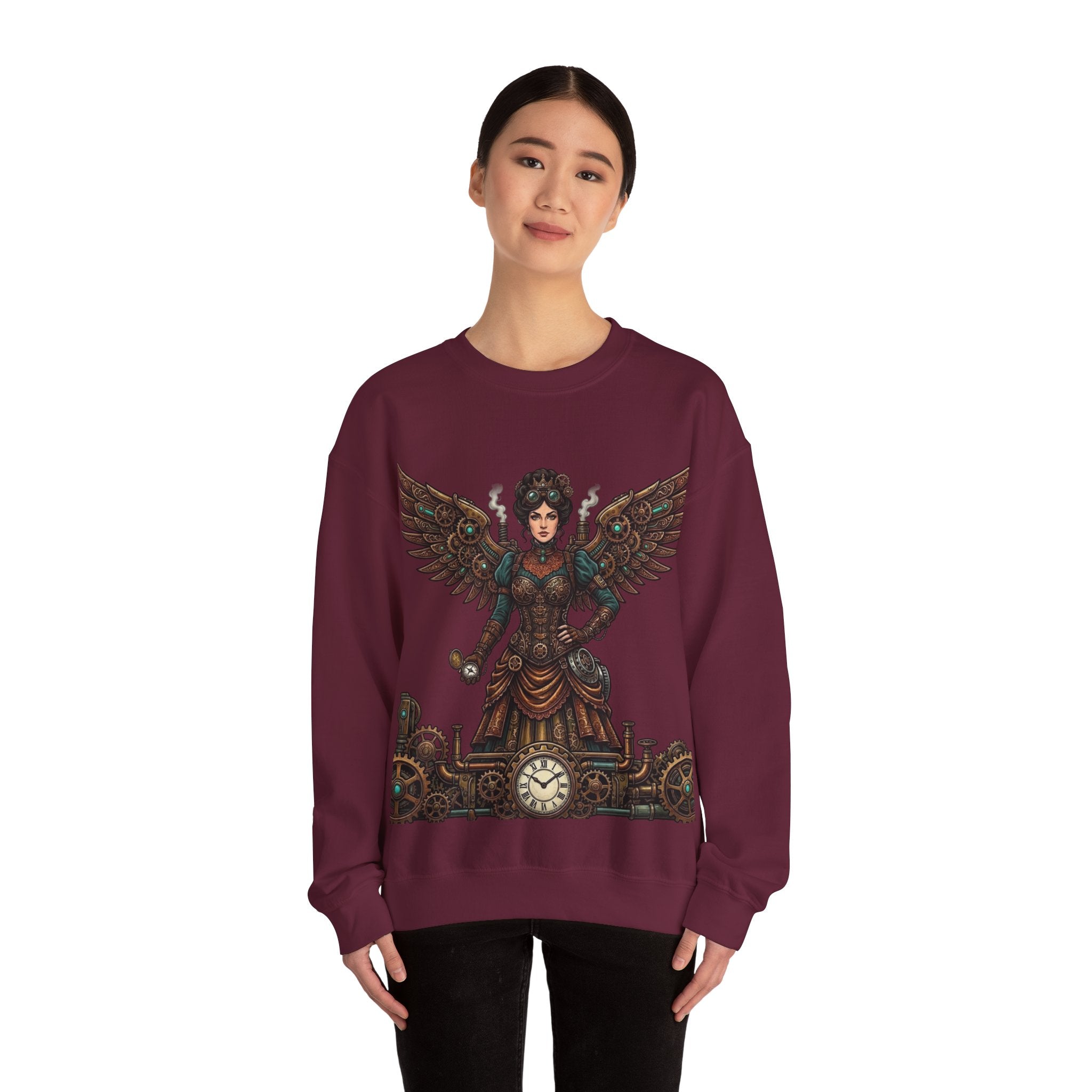 Steampunk Mother - Clockwork Wings Crewneck Sweatshirt