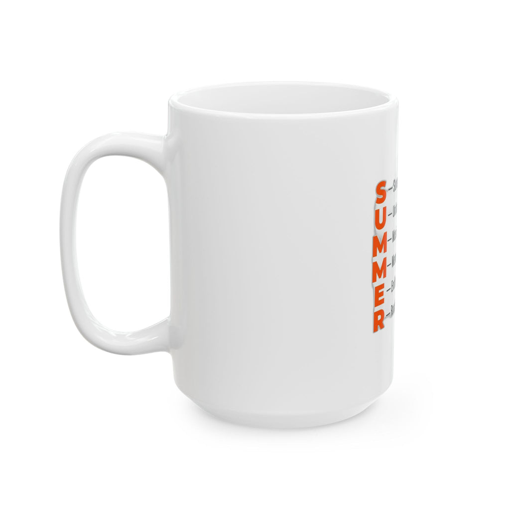 SUMMER Acrostic Poem - Teen Summer Vibes - Coffee Mug