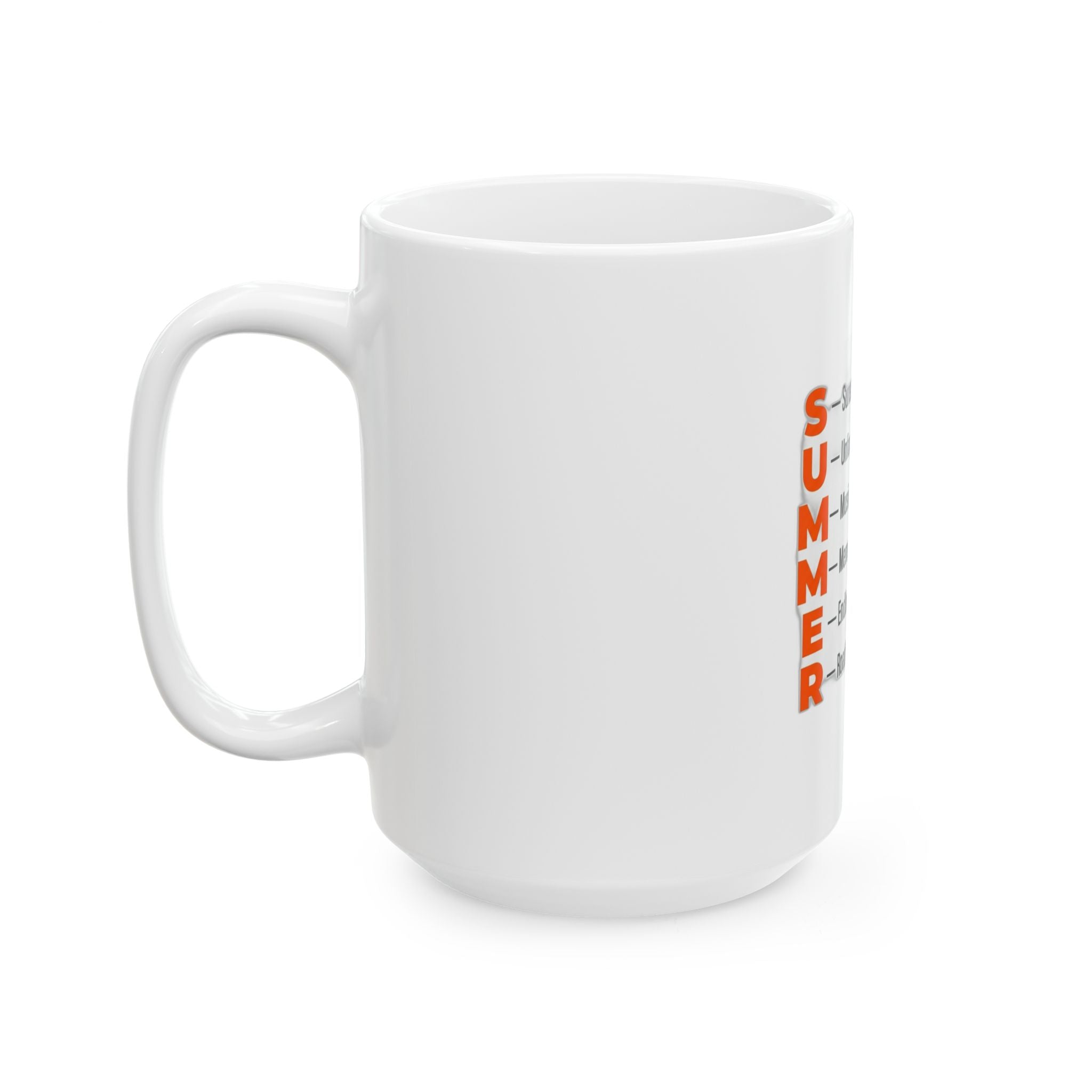 SUMMER Acrostic Poem - Teen Summer Vibes - Coffee Mug
