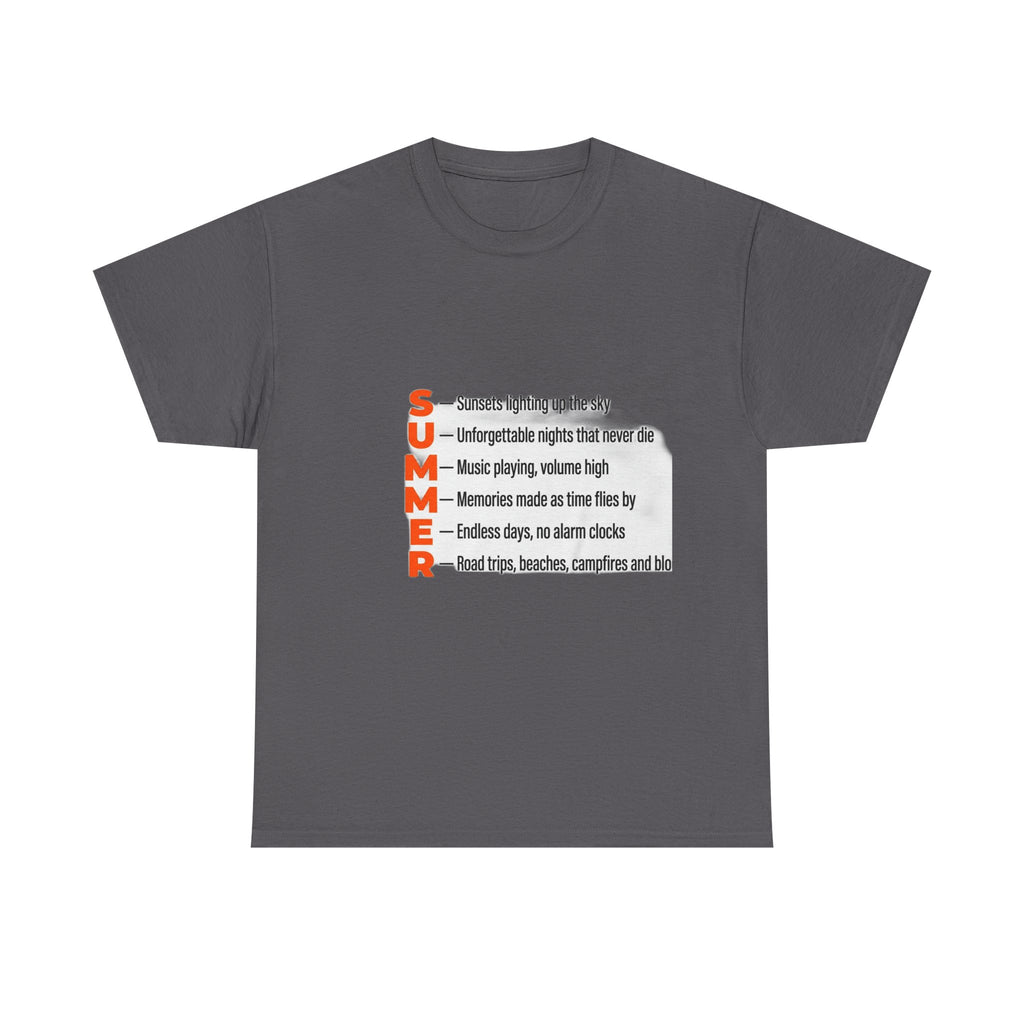 SUMMER Acrostic Poem - Teen Summer Vibes - Graphic Tee