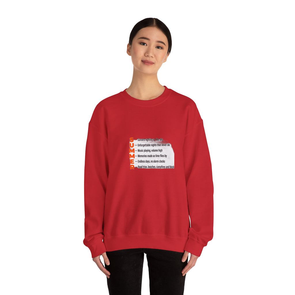 SUMMER Acrostic Poem - Teen Summer Vibes - Sweatshirt