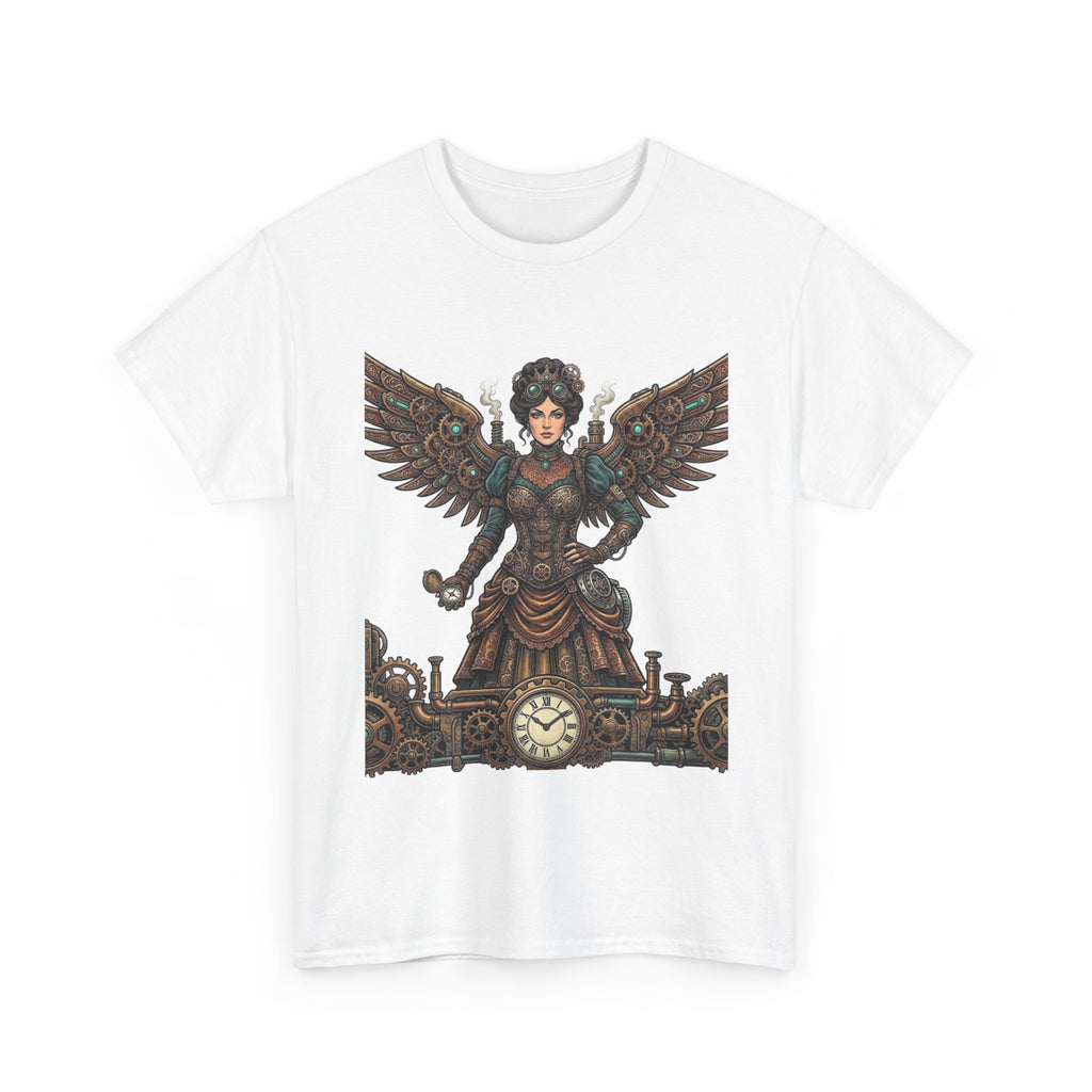 Steampunk Mother - Clockwork Wings Graphic Tee - Gear Cog Design