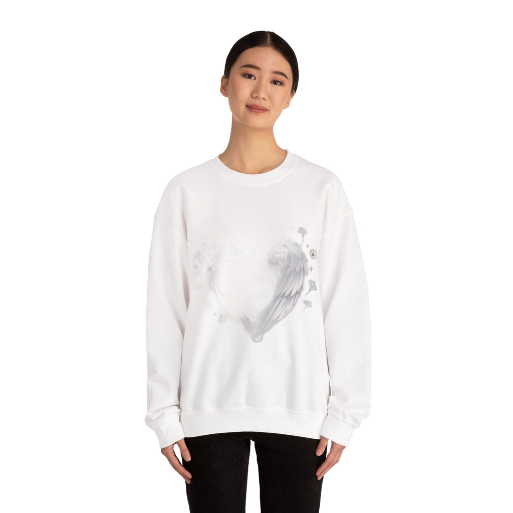 Angel Mom Memorial Sweatshirt - Forever in My Heart - Bereaved Mother Remembrance