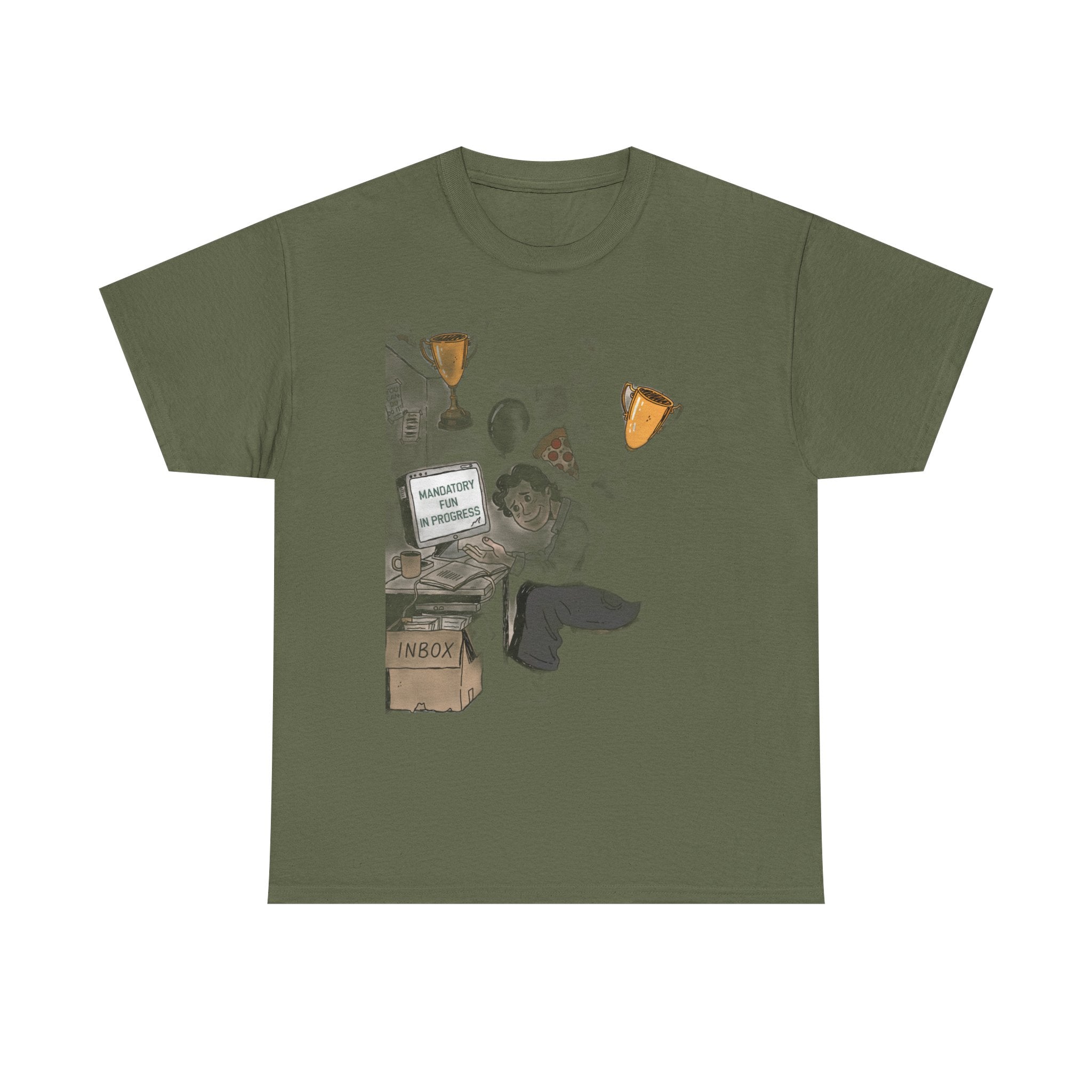 Our Corporate Wellness Day Is A Pizza Party And Mandatory Fun | Funny Office T-Shirt