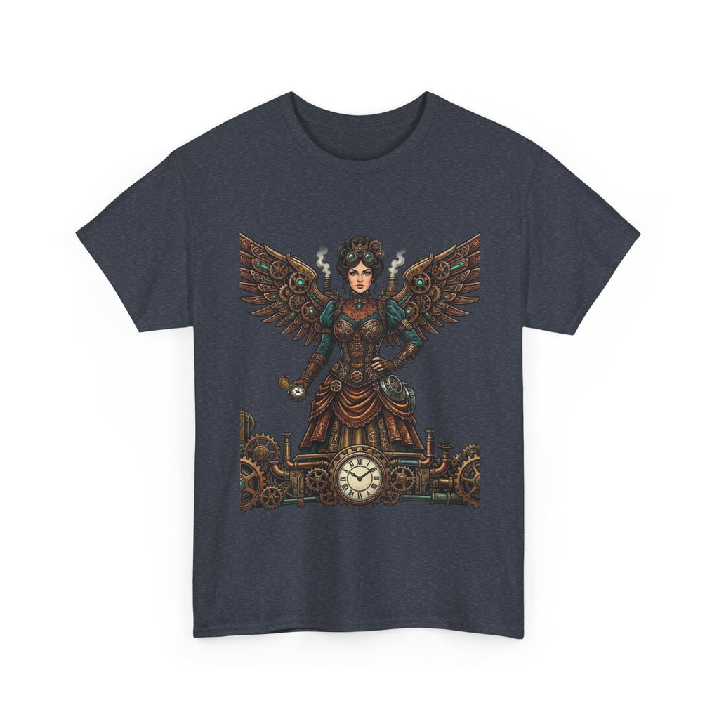 Steampunk Mother - Clockwork Wings Graphic Tee - Gear Cog Design