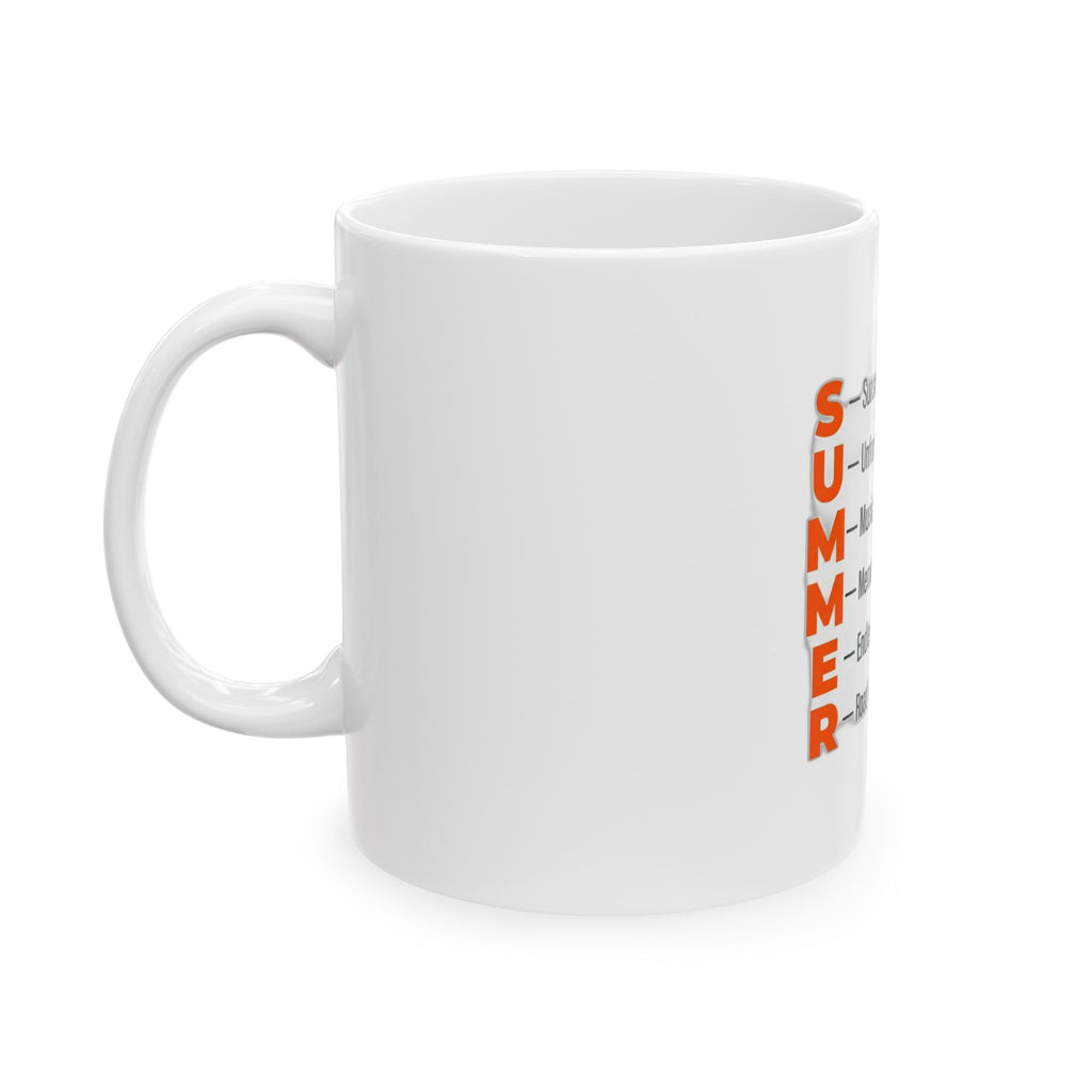 SUMMER Acrostic Poem - Teen Summer Vibes - Coffee Mug
