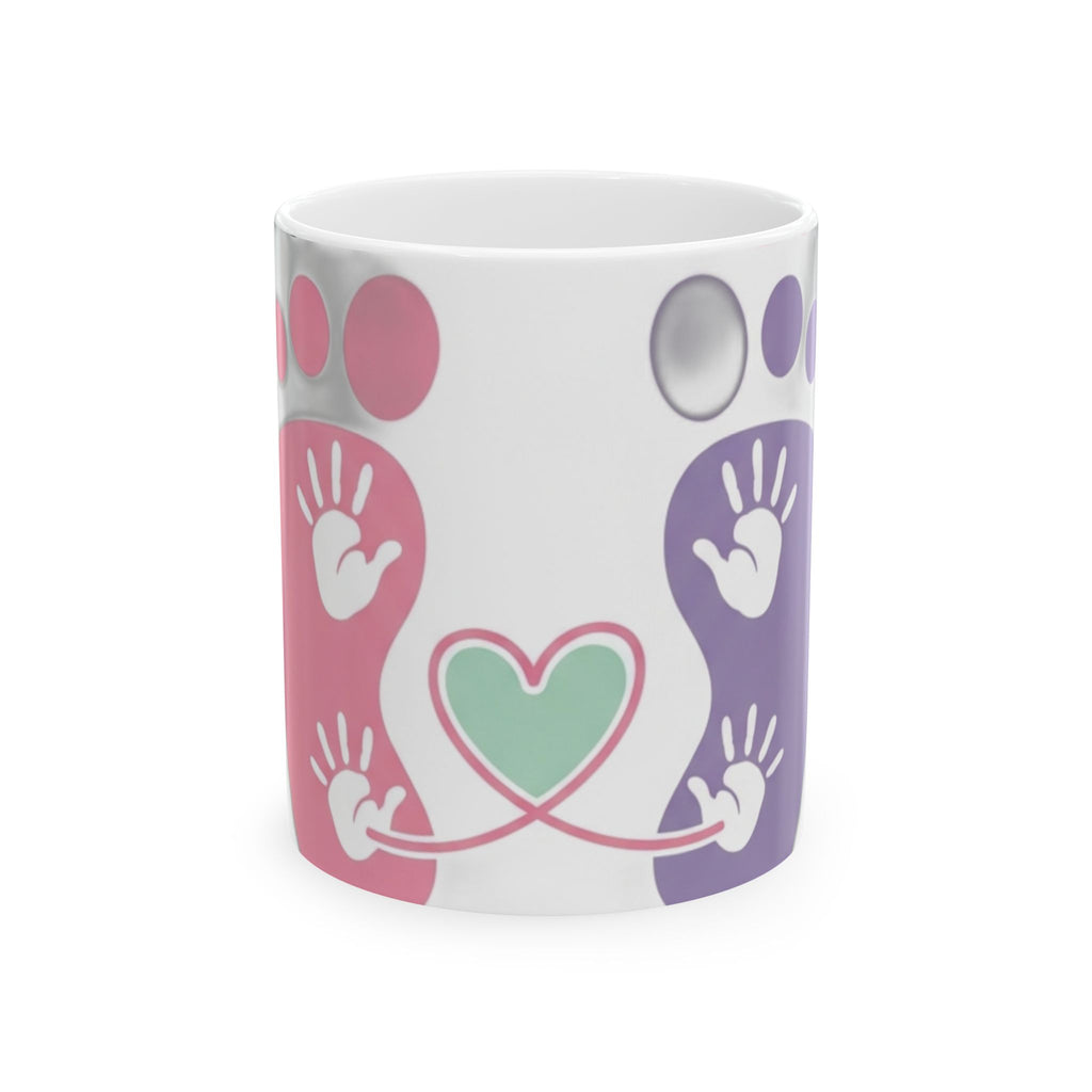 Twin Mom Mug - Double the Trouble Double the Love - Funny Twins Mother Gift
