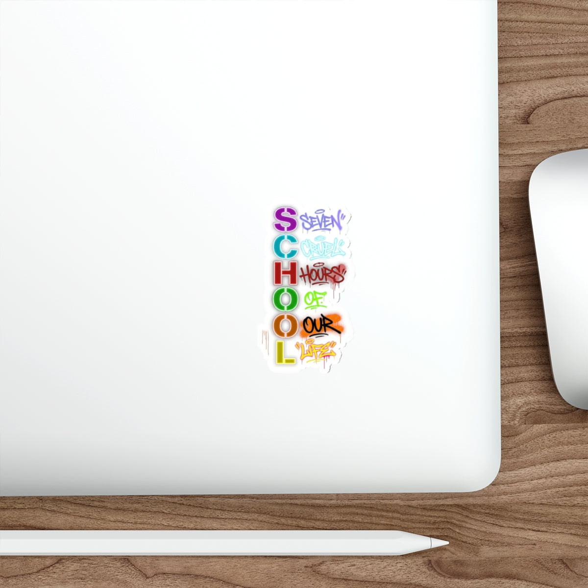 SCHOOL | Seven Cruel Hours Of Our Life | Die-Cut Vinyl Sticker