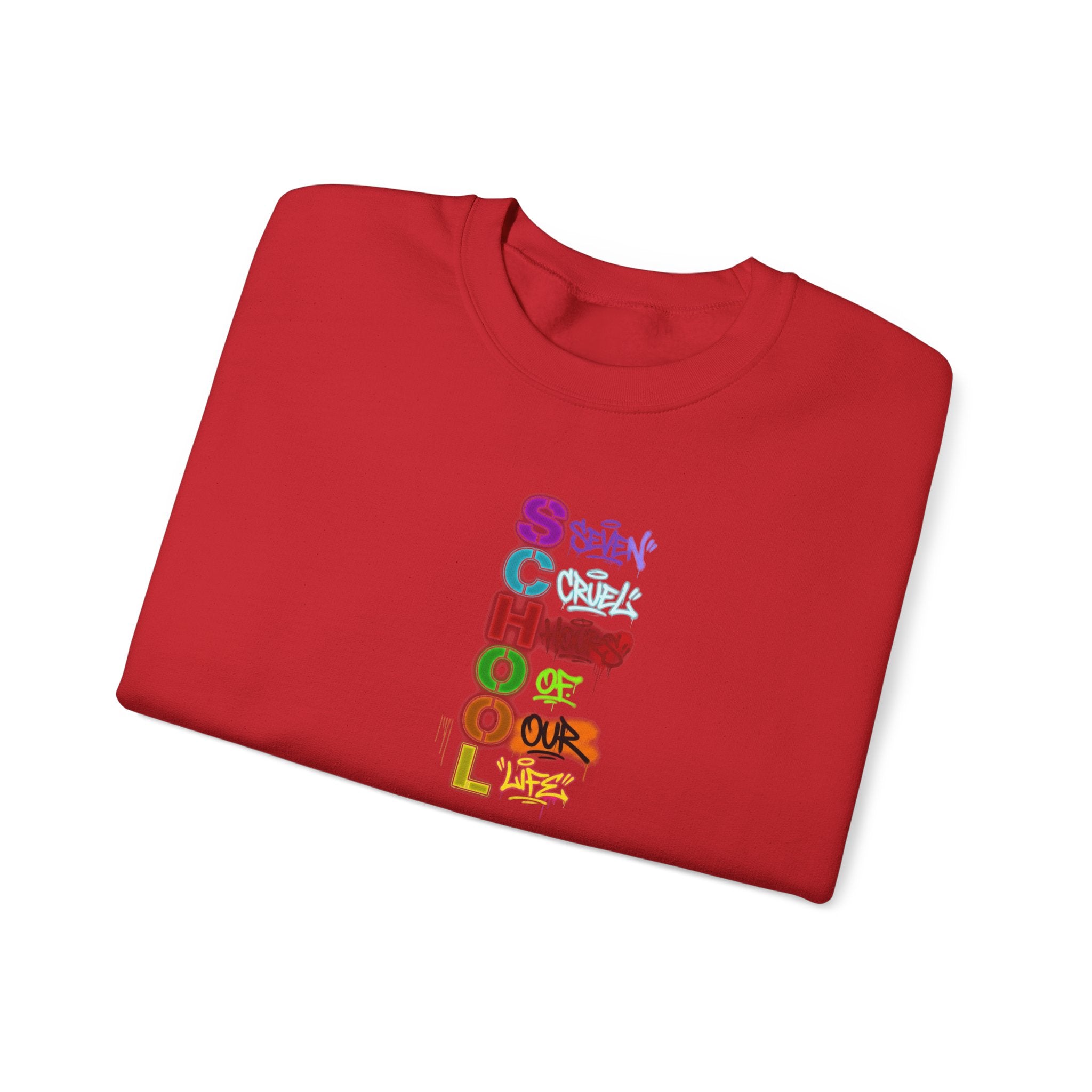 SCHOOL | Seven Cruel Hours Of Our Life | Crewneck Sweatshirt