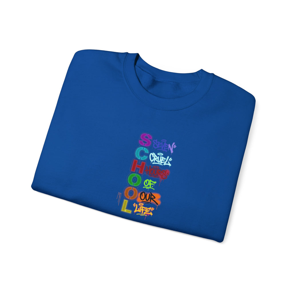 SCHOOL | Seven Cruel Hours Of Our Life | Crewneck Sweatshirt