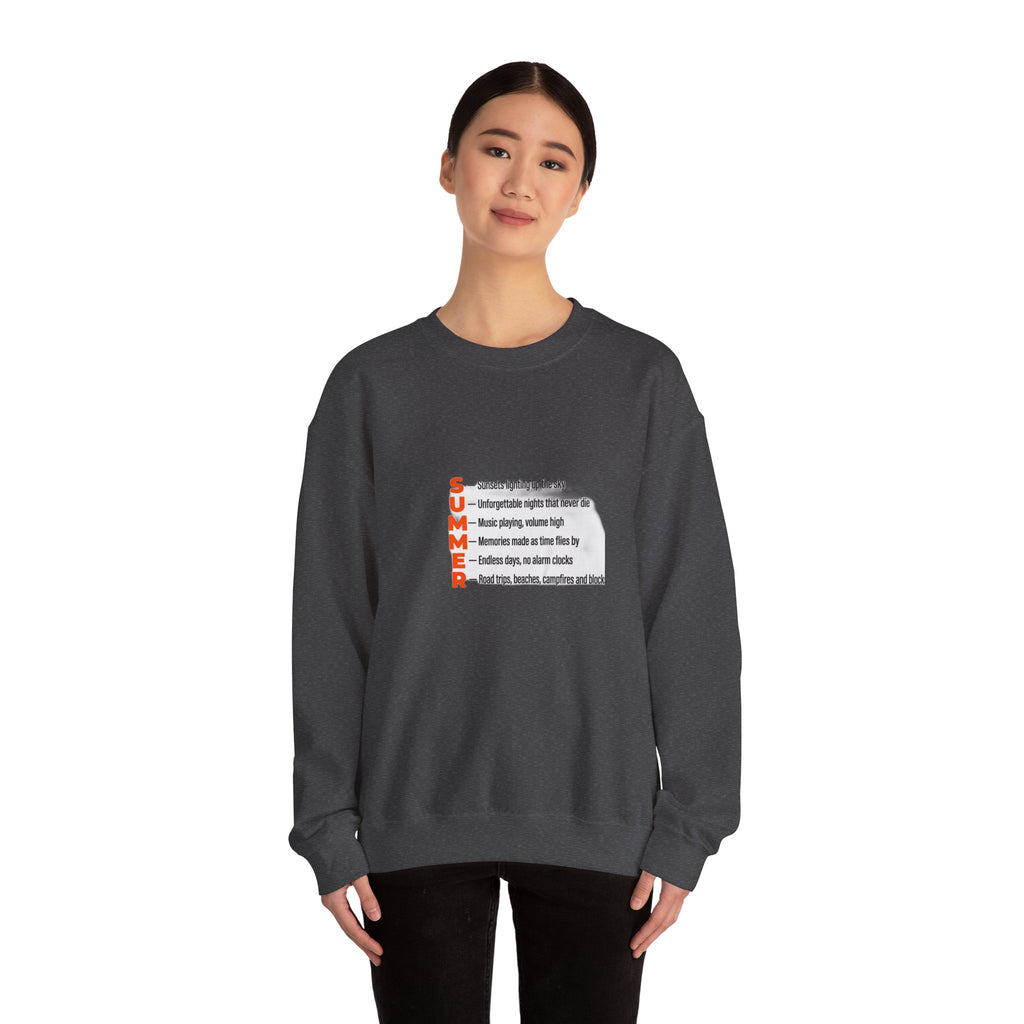 SUMMER Acrostic Poem - Teen Summer Vibes - Sweatshirt