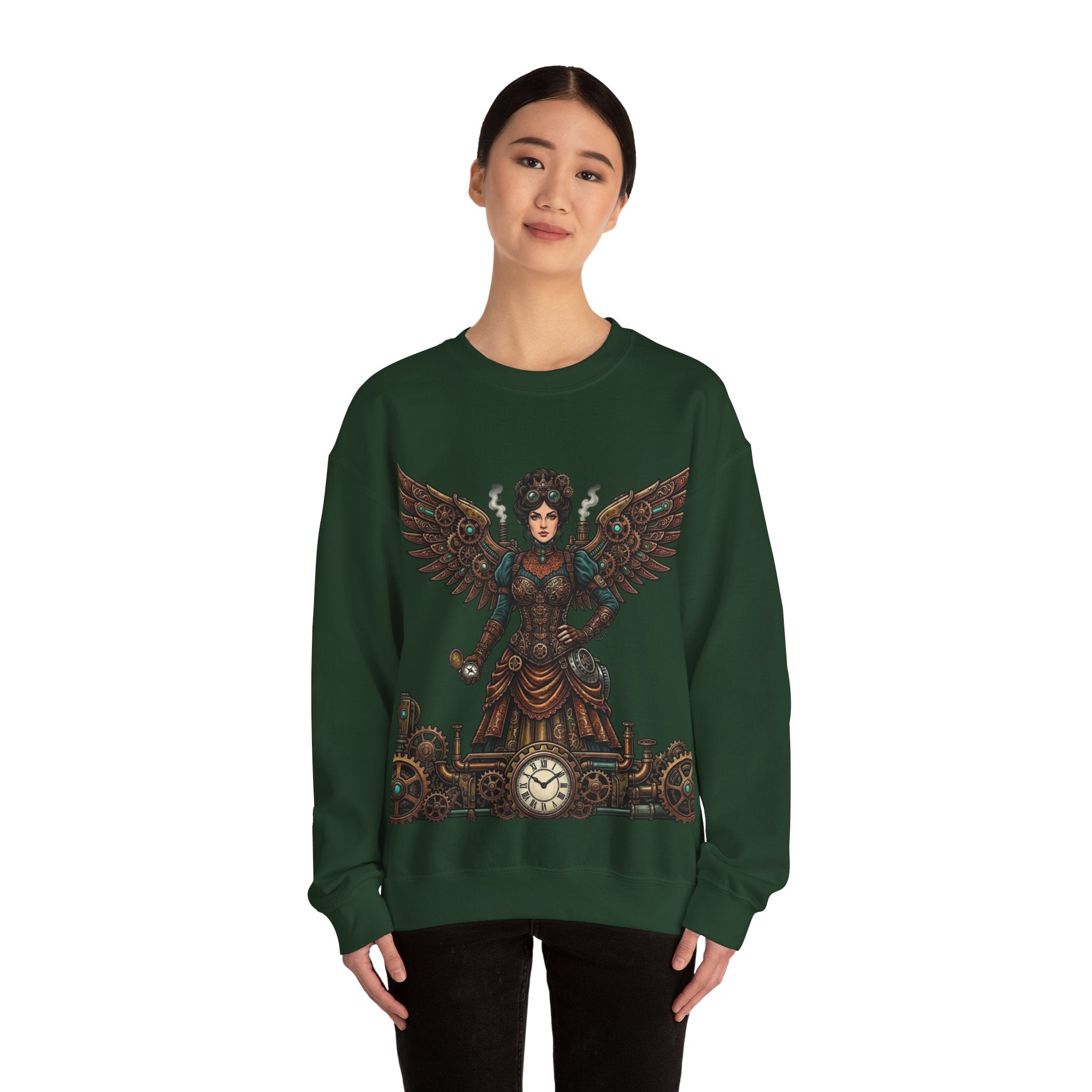 Steampunk Mother - Clockwork Wings Crewneck Sweatshirt