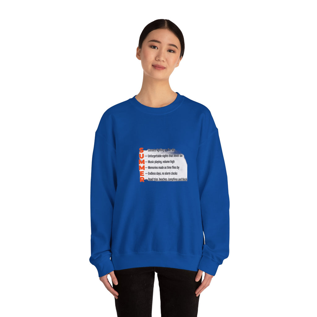 SUMMER Acrostic Poem - Teen Summer Vibes - Sweatshirt