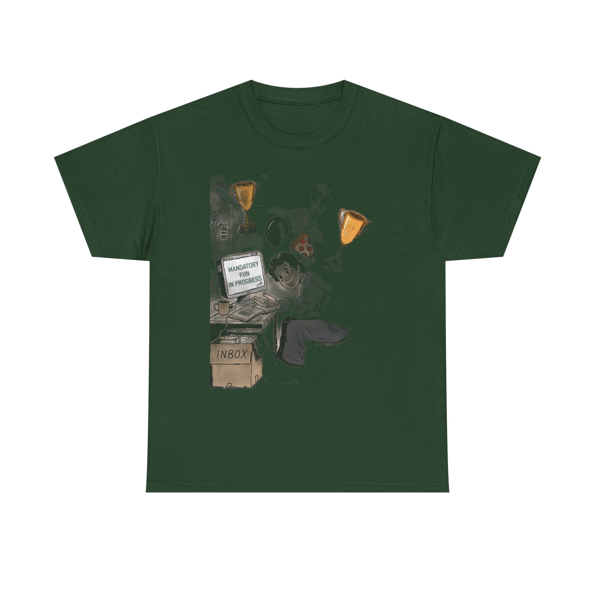 Our Corporate Wellness Day Is A Pizza Party And Mandatory Fun | Funny Office T-Shirt