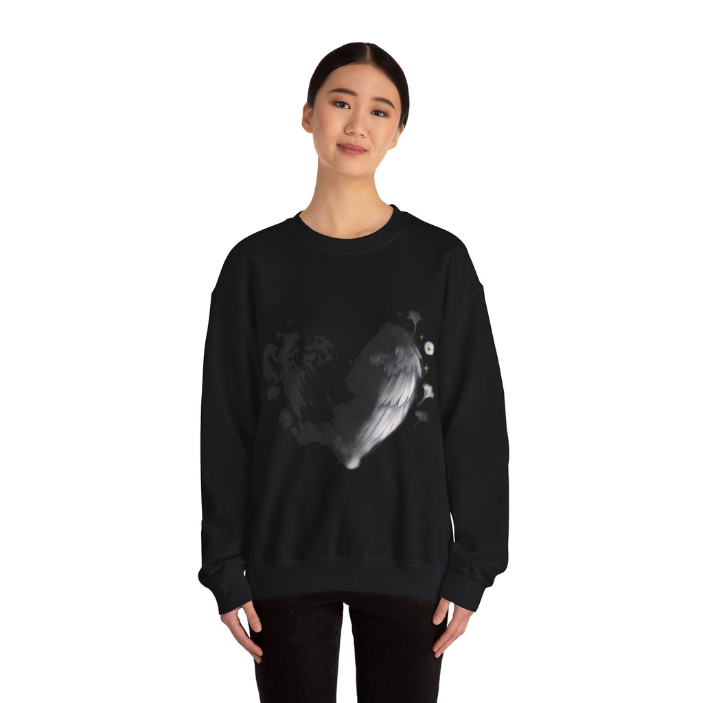 Angel Mom Memorial Sweatshirt - Forever in My Heart - Bereaved Mother Remembrance