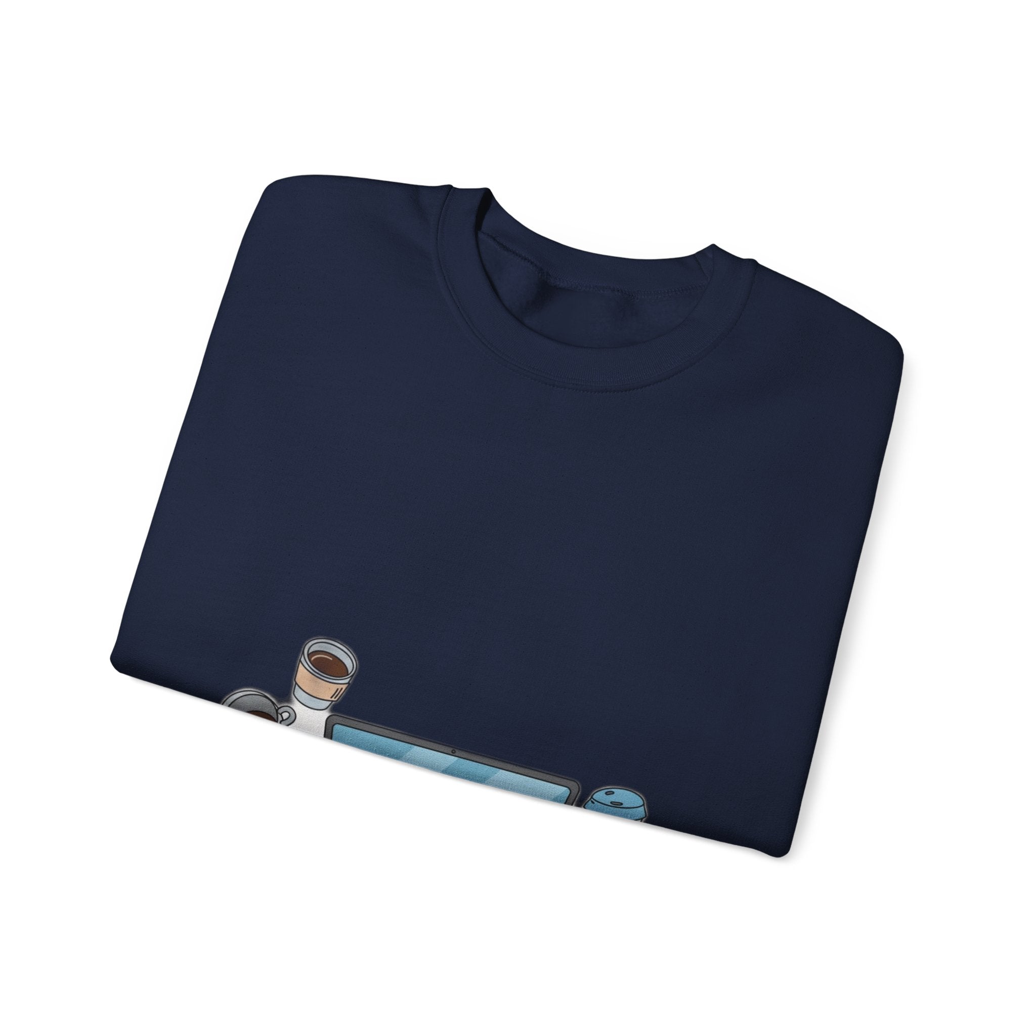 WFH Mom Sweatshirt - Fueled by Coffee and Chaos - Work From Home Mom Shirt
