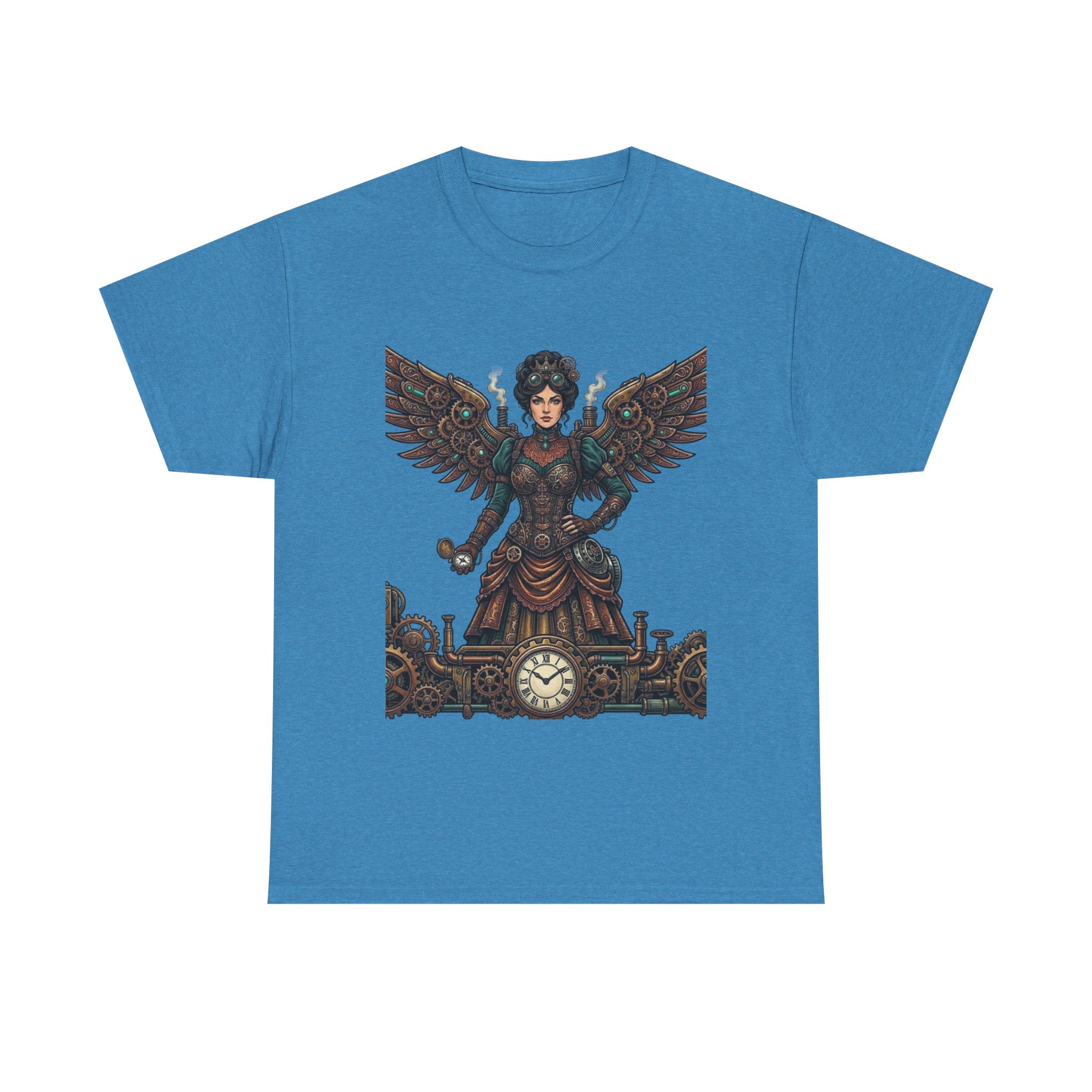 Steampunk Mother - Clockwork Wings Graphic Tee - Gear Cog Design