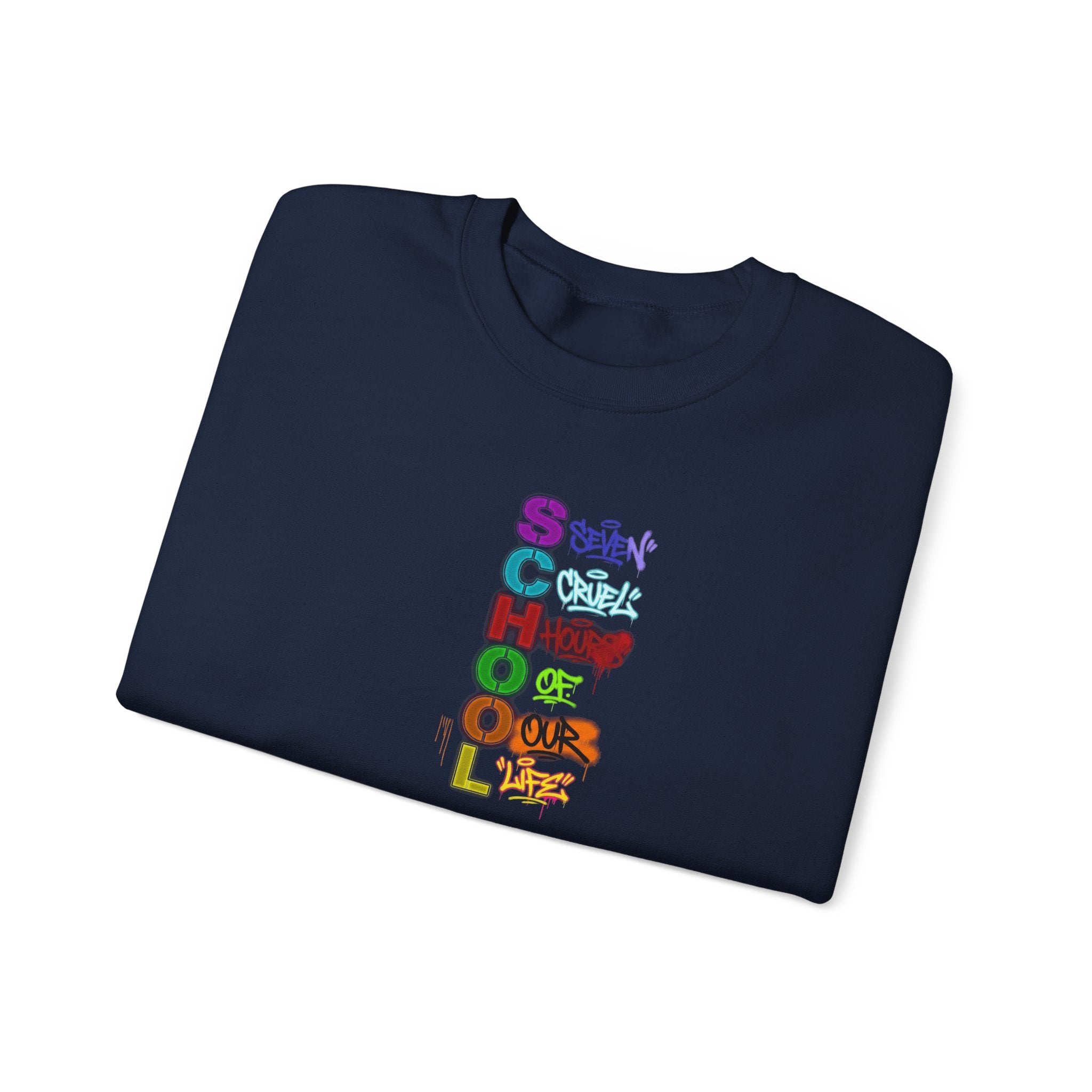 SCHOOL | Seven Cruel Hours Of Our Life | Crewneck Sweatshirt